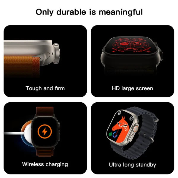Smartwatch with Bluetooth Calling & Magnetic Wireless Charging