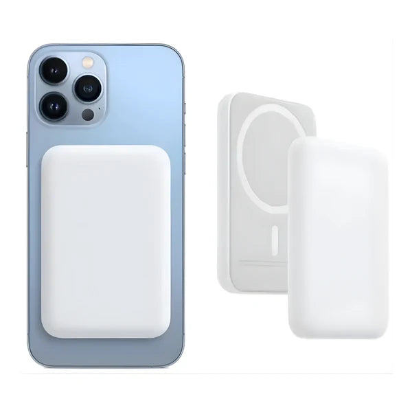 MagPod: Slim MagSafe Battery Pack with Lightning port, Portable Wireless Power Bank with Qi wireless Charging & Magsafe Support
