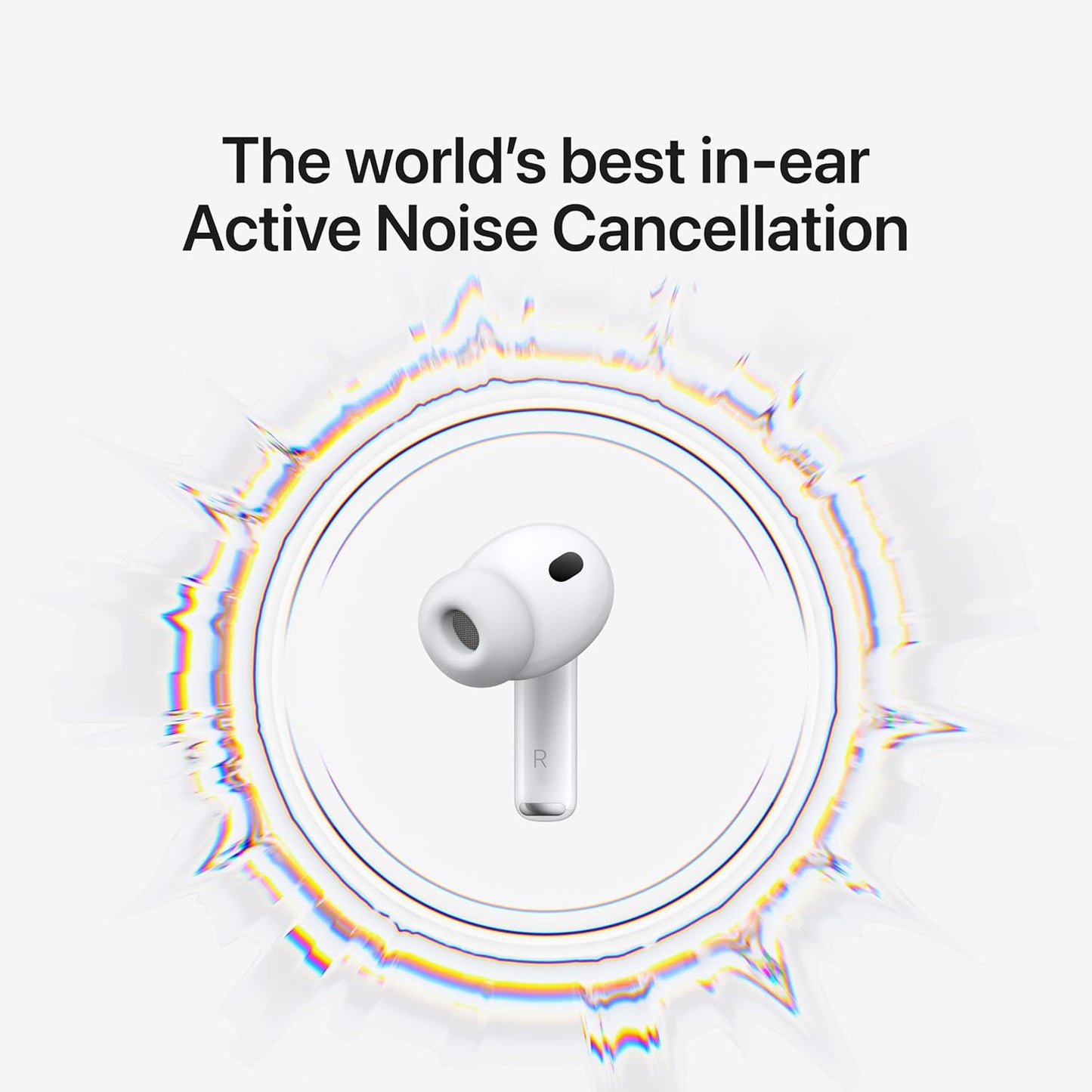 Airpods Pro (3rd Gen) with MagSafe Charging Case, Active Noise Cancellation, USB Type-C Charging, White