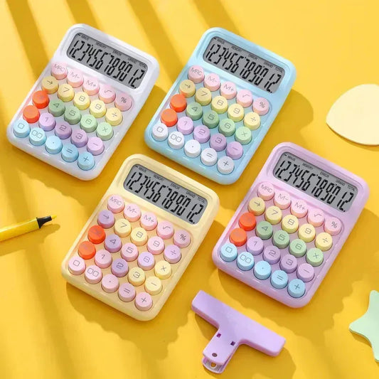 Pastel Aesthetic Calculator – 12-Digit Display & Large Buttons